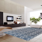 Hand-Tufted Silk + Wool Area Rug // PBW-1SAM // Grey (8"L x 2'6"W)