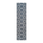 Hand-Tufted Silk + Wool Area Rug // PBW-1SAM // Grey (8"L x 2'6"W)