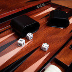 18" Backgammon Set // Black Lacquer