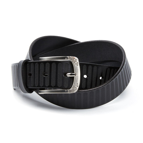 EMP // Embossed Casual Belt // Black (Waist 32)