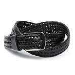 EMP // Leather Braided Belt // Black (Waist 32)