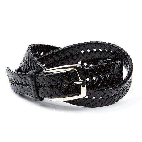 EMP // Multi Leather Braided Belt // Black (Waist 32)