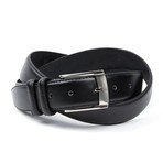 EMP // Contrast Stitch Double Loop Belt // Black (Waist 32)