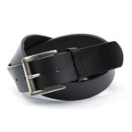 EMP // Casual Leather Belt + Roller Buckle // Black (Waist 32)