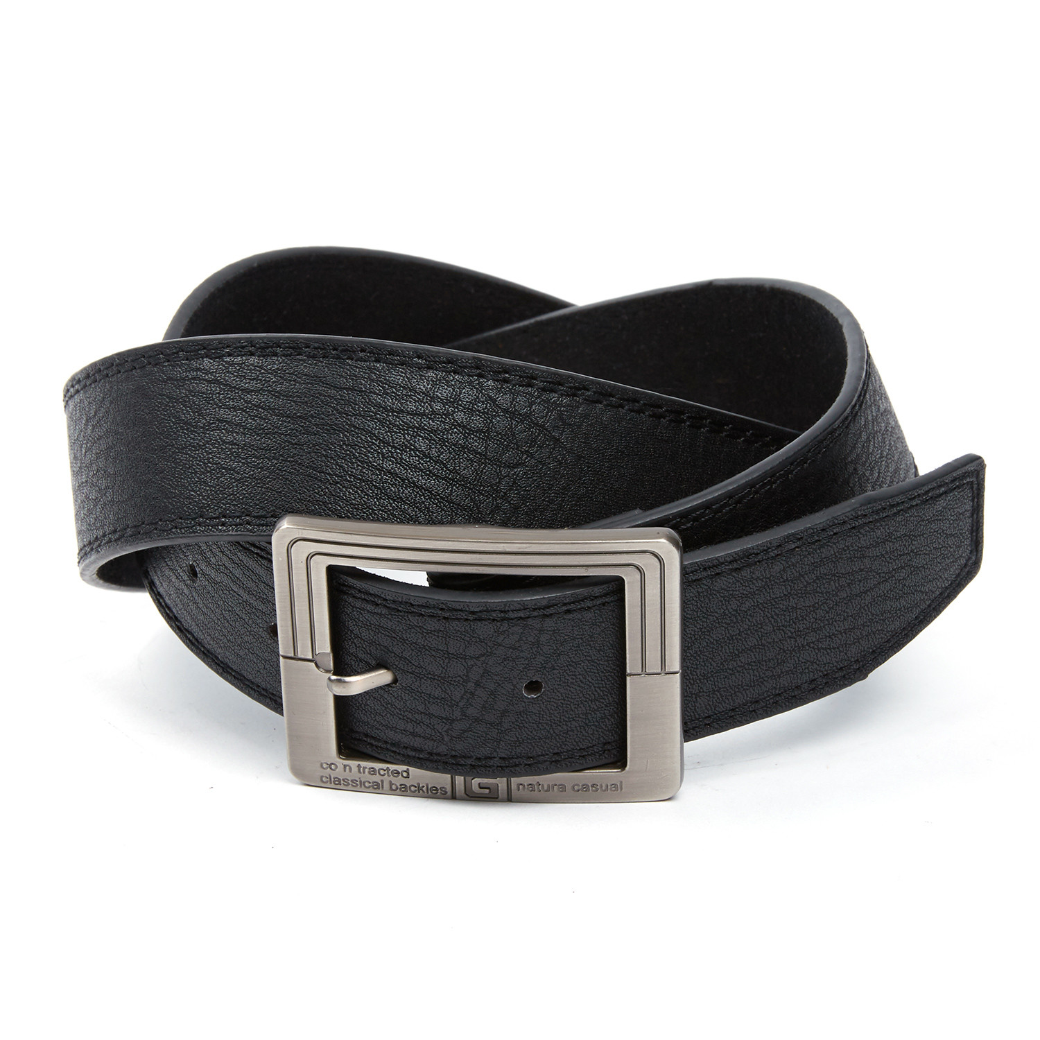 ISAACO // Casual Belt + Square Buckle // Grey (Small) - Stylish Belts ...