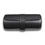 Portman Leather Watch Roll // Black