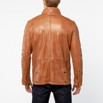 Barney + Taylor // Knutsford Sheep Leather Multi Pocket Jacket // Tan (M)