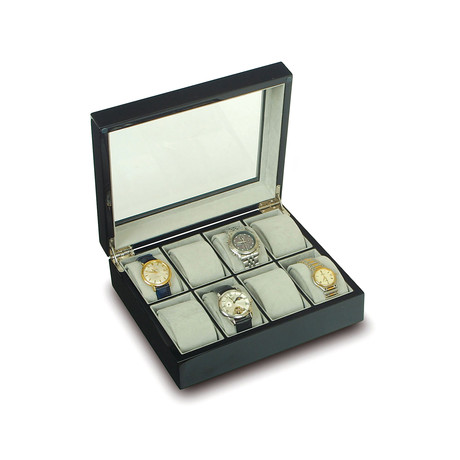 Ebony 8 Watch Collector Case