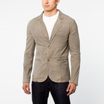 Barney + Taylor // Burlington Goat Suede Two-Button Blazer // Anthracite (M)