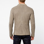 Barney + Taylor // Burlington Goat Suede Two-Button Blazer // Anthracite (L)