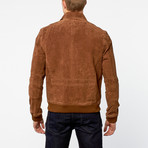 Barneys // Hardy Split Leather Bomber Jacket // Tan (2XL)