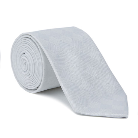 Microfiber Tie // Shadow White
