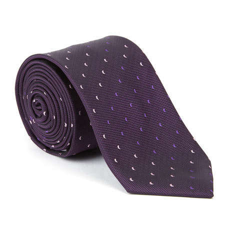 Microfiber Tie // Purple Dot