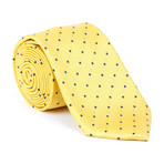 Microfiber Tie // Golden Yellow Dot