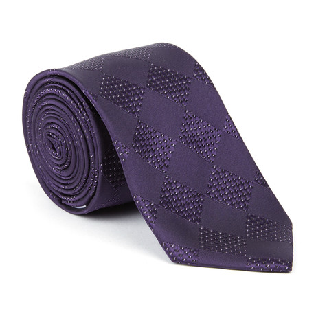 Microfiber Tie // Purple Tile