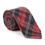 Microfiber Tie // Red Plaid