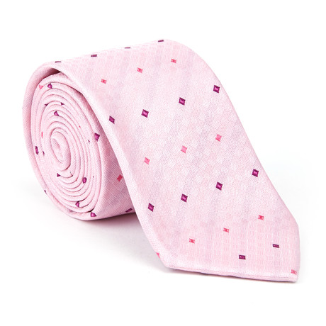 Microfiber Tie // Pink Tile