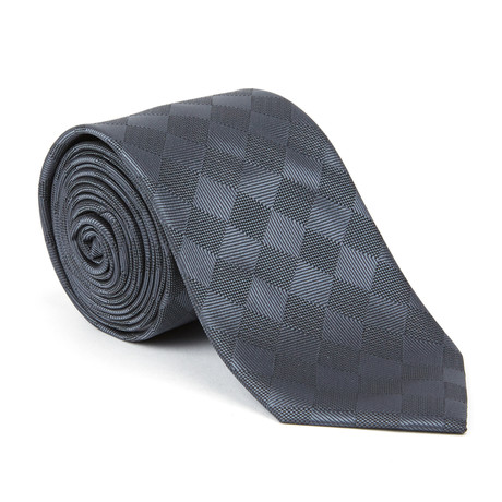 Microfiber Tie // Black Tile