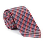 Microfiber Tie // Red + Black Plaid