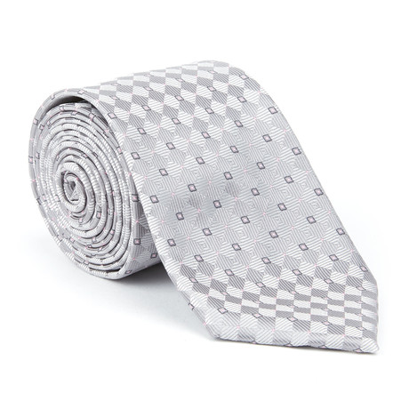 Microfiber Tie // Light Grey Tile