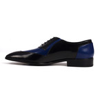 Patent Two Tone Derby // Black + Cobalt (Euro: 41)