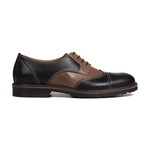 Two-Tone Cap-Toe Derby // Black + Brown (Euro: 42)