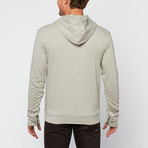 Zip Sleeve Hoodie // Grey Melange (XS)