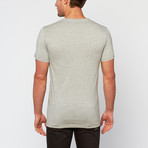 Raw Crew Neck Tee // Grey Melange (XS)