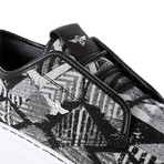 Lacava Q Tribal Low-Top Sneaker // Black + White (US: 9.5)