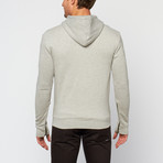 Full Zip Hoodie // Grey Melange (S)