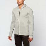 Full Zip Hoodie // Grey Melange (XS)