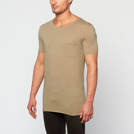 Light Weight Pocket Tee // Khaki (XS)