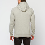 Bare + Jaded // Light Weight Loop Hoodie // Grey Melange (S)