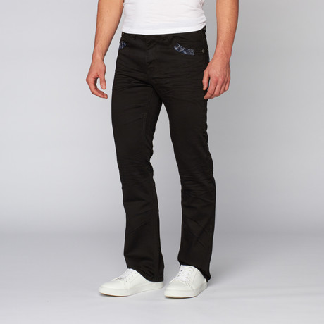 Stretch Pants // Black + Blue (30WX30L)