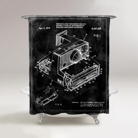 Polaroid Camera Shower Curtain // 1979