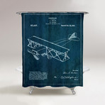 Toy Airplane Shower Curtain // 1921