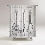 Electric Guitar Shower Curtain // 1981