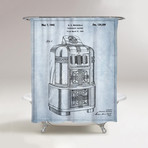 Rockola Jukebox Shower Curtain // 1940