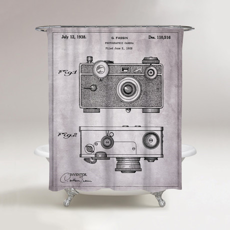Fassin Camera Shower Curtain // 1938
