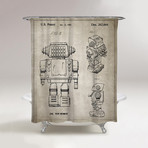 Toy Robot Shower Curtain // 1982