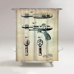 Pyrotomic Disintegrator Gun Shower Curtain // 1963