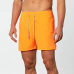 Solid Swim Short // Neon Orange (XL)