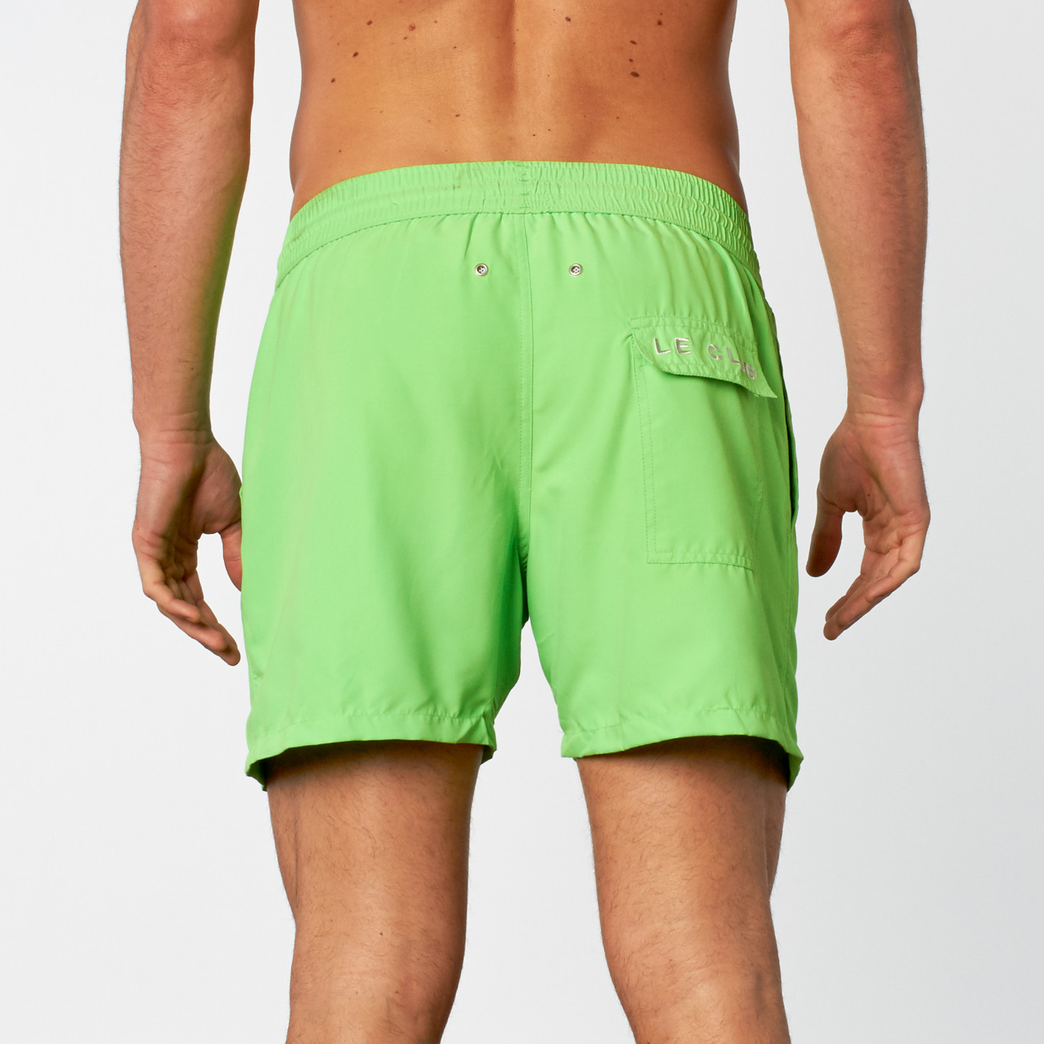 Solid Swim Short // Neon Green (S) - Le Club Swimwear - Touch of Modern