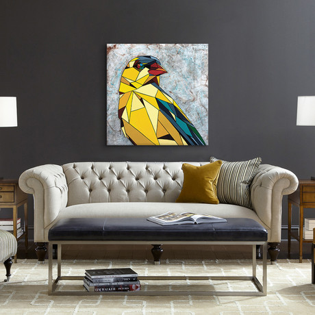 American Goldfinch (18"W x 18"H x 0.75"D)