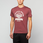 Phys Ed Tee // Heather Burgundy (M)