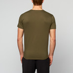 Globe Basic Tee // Army (2XL)