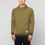 Assasin Half Zip Hoodie // Green (XL)