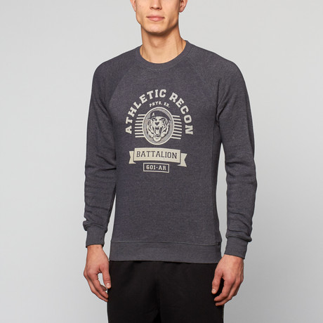 Phys Ed Crew Fleece // Heather Navy (S)