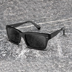 Croc Etch Sunglasses // Matte Black