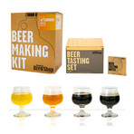 Afternoon Wheat Beer Making Kit + Beer Tasting Set Bundle